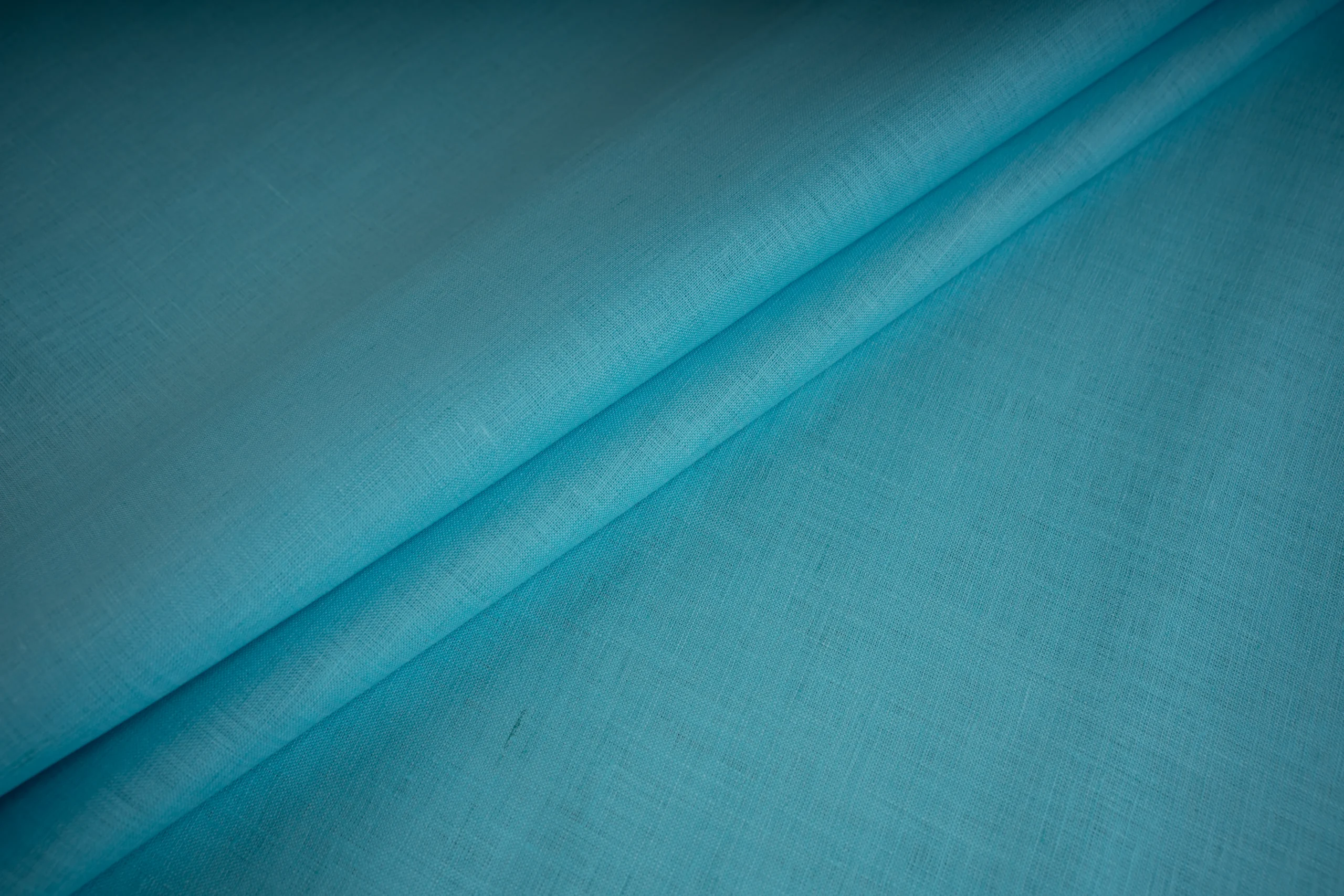 Plain Linen – Turquoise linen fabric